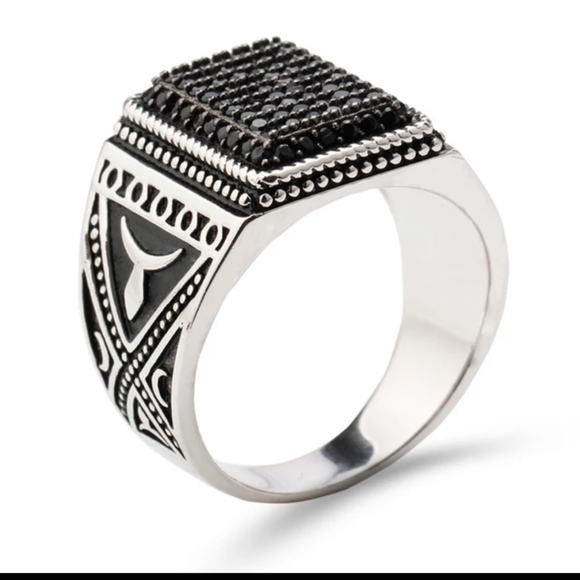 925 Sterling Silver Ring Men's - Picture 4 of 4